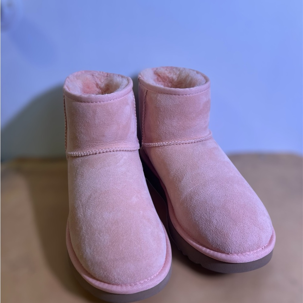 UGG Pink Suede Winter Boots